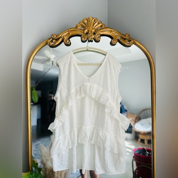 Free people Claire white tunic tshirt nwot small - Picture 2 of 2